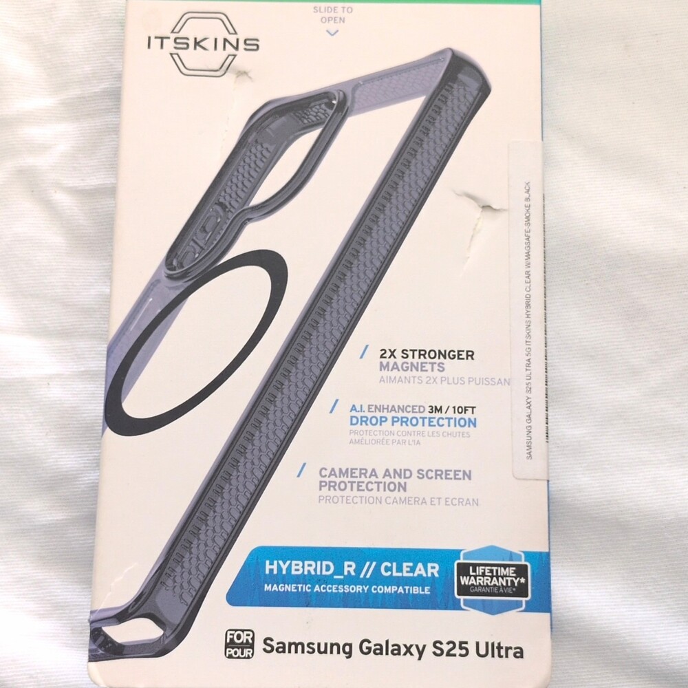 ITSKINS Hybrid_R Clear Magnetic Case for Samsung Galaxy S25 Ultra Drop Protect